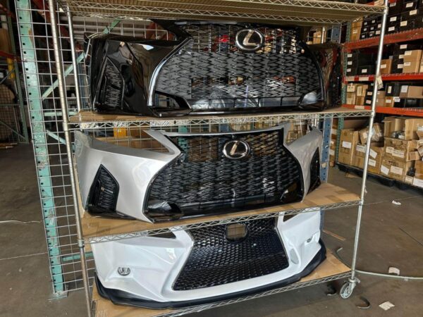 For 06-13 Lexus IS250 IS350 Conversion to 21+ F-Sport Front Bumper Painted Black - Image 2