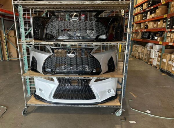 For 06-13 Lexus IS250 IS350 Conversion to 21+ F-Sport Front Bumper Painted Black