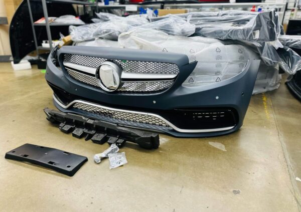 15-18 Mercedes Benz W205 C63 Front Bumper Kit For Regular C Class C300 C450 C45 - Image 2
