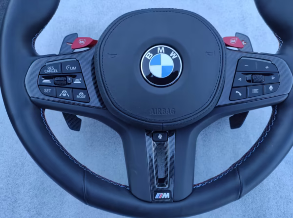 BMW M3 G80 M4 G82 G83 G20 STEERING WHEEL M-Steering Wheel with Airbag + Carbon - Image 7