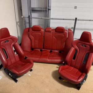 BMW F80 M3 Competition Seats Interior Leather Sakhir Orange