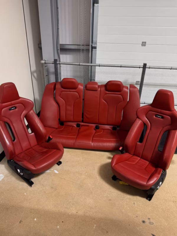 BMW F80 M3 Competition Seats Interior Leather Sakhir Orange