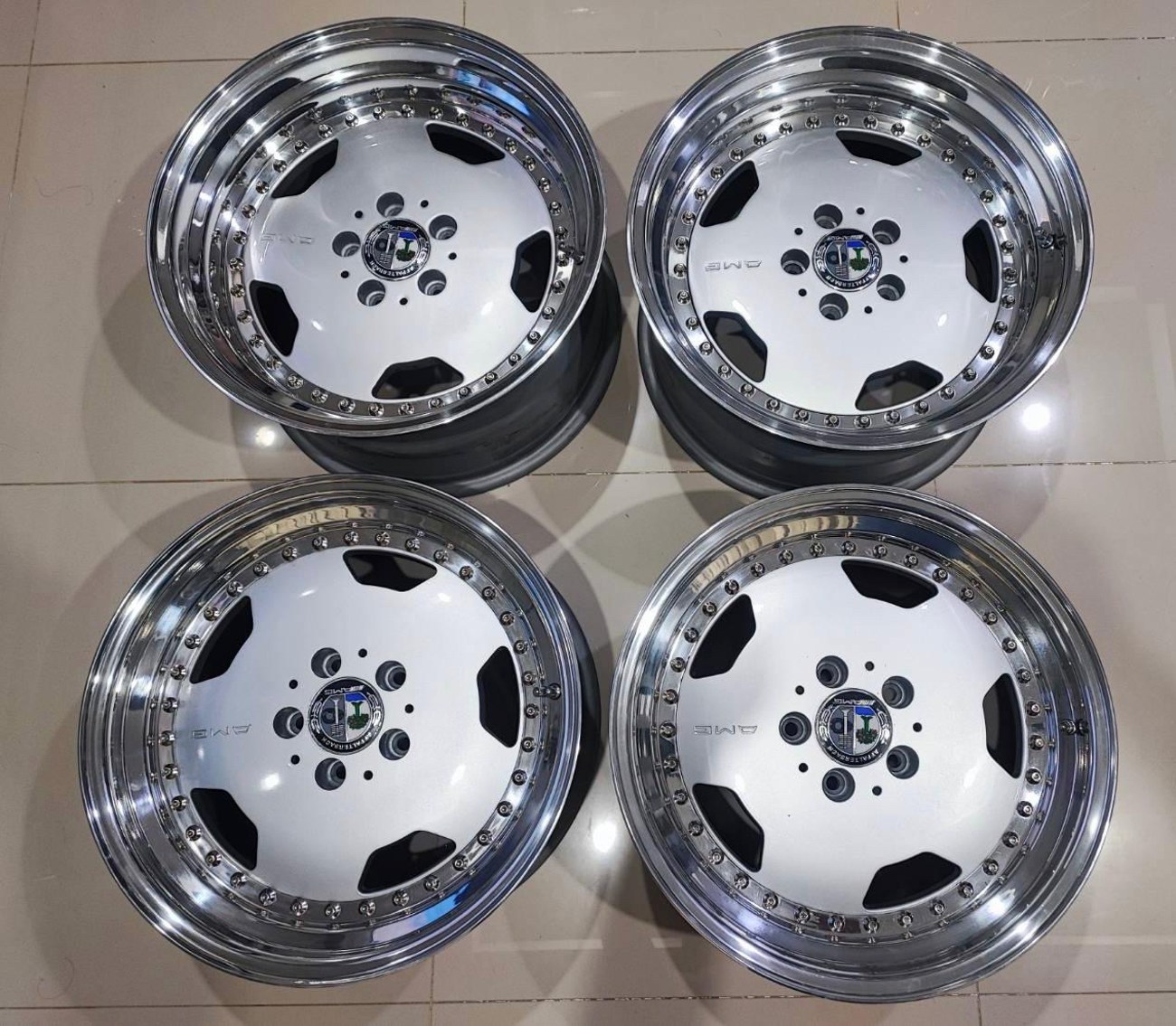 Custom Staggered 3-Piece 17" AMG Aero III Wheels by OZ Racing