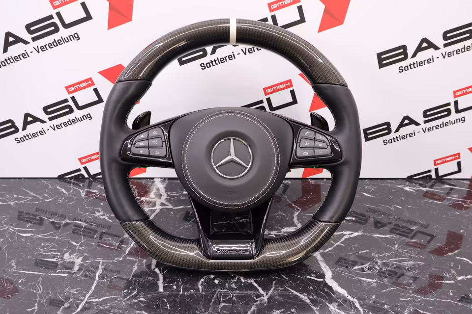Carbon Steering Wheel Refinement for Mercedes AMG Performance C63 E63 S63 G63 GLE 63 GLS63 SL63 A45 CLA45