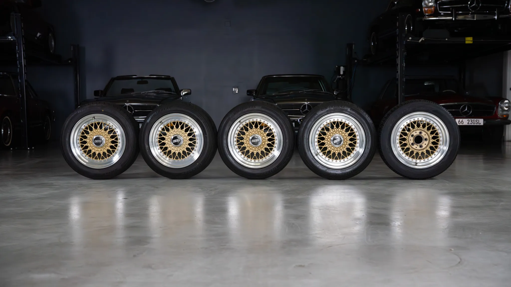 Set of Five 16×8″ BBS RS for Mercedes-Benz - Image 17
