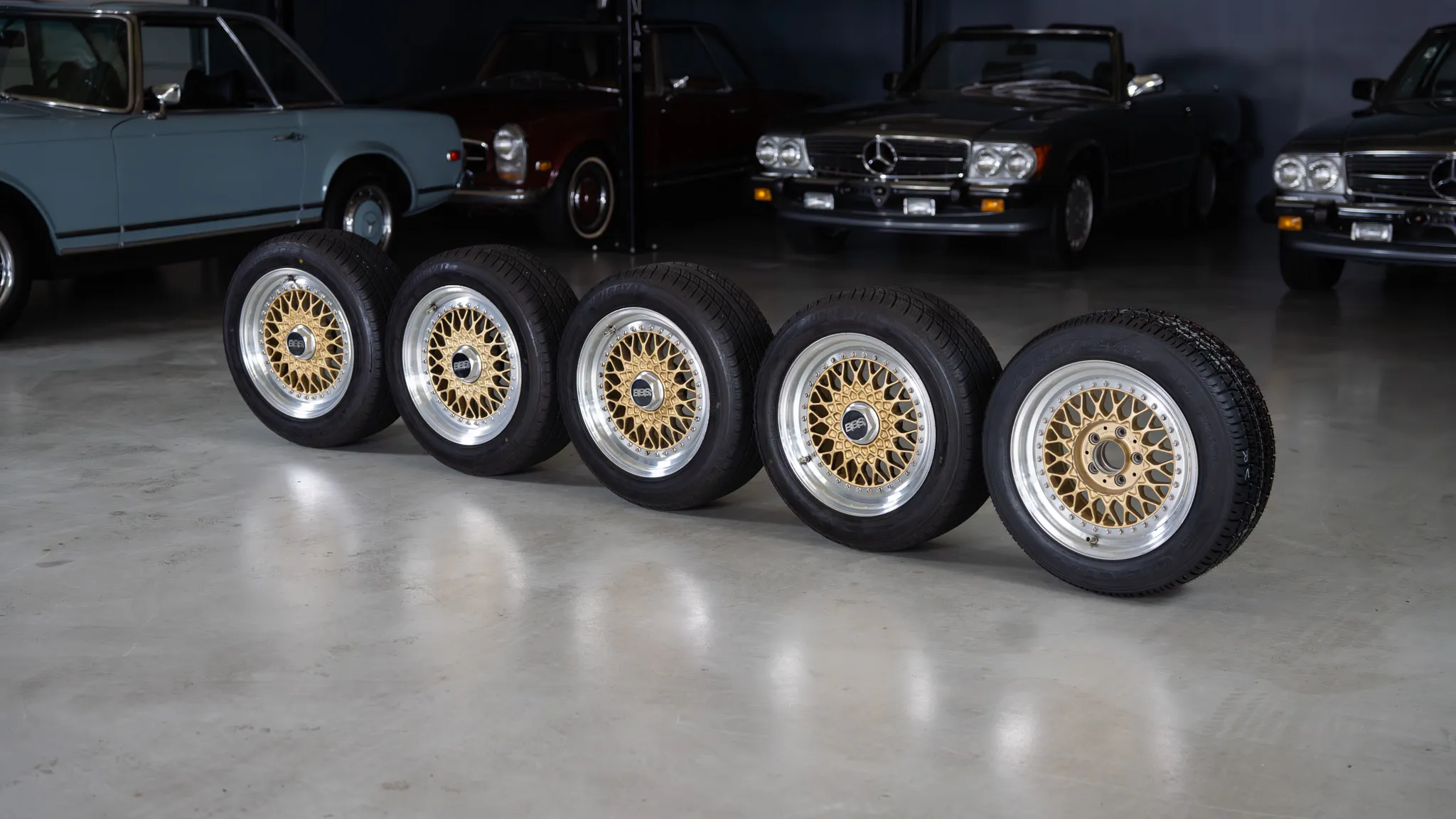 Set of Five 16×8″ BBS RS for Mercedes-Benz - Image 16