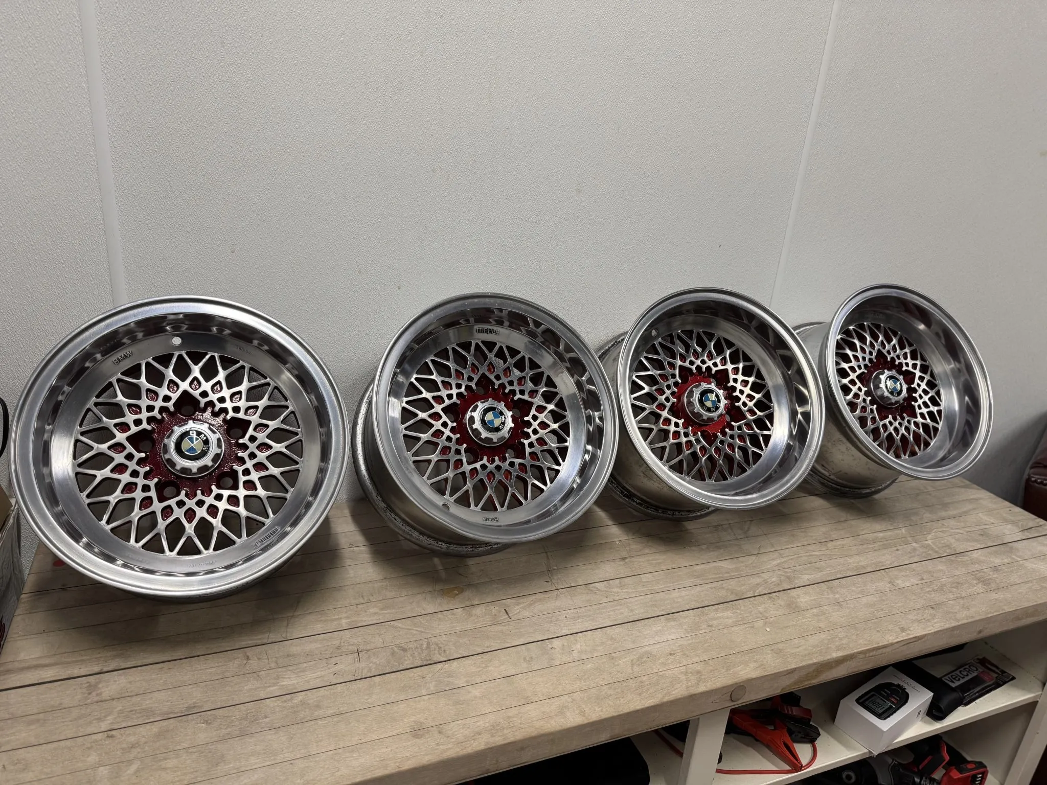 14×7″ Mahle Basketweave Wheels for BMW 3.0 CSL - Image 9