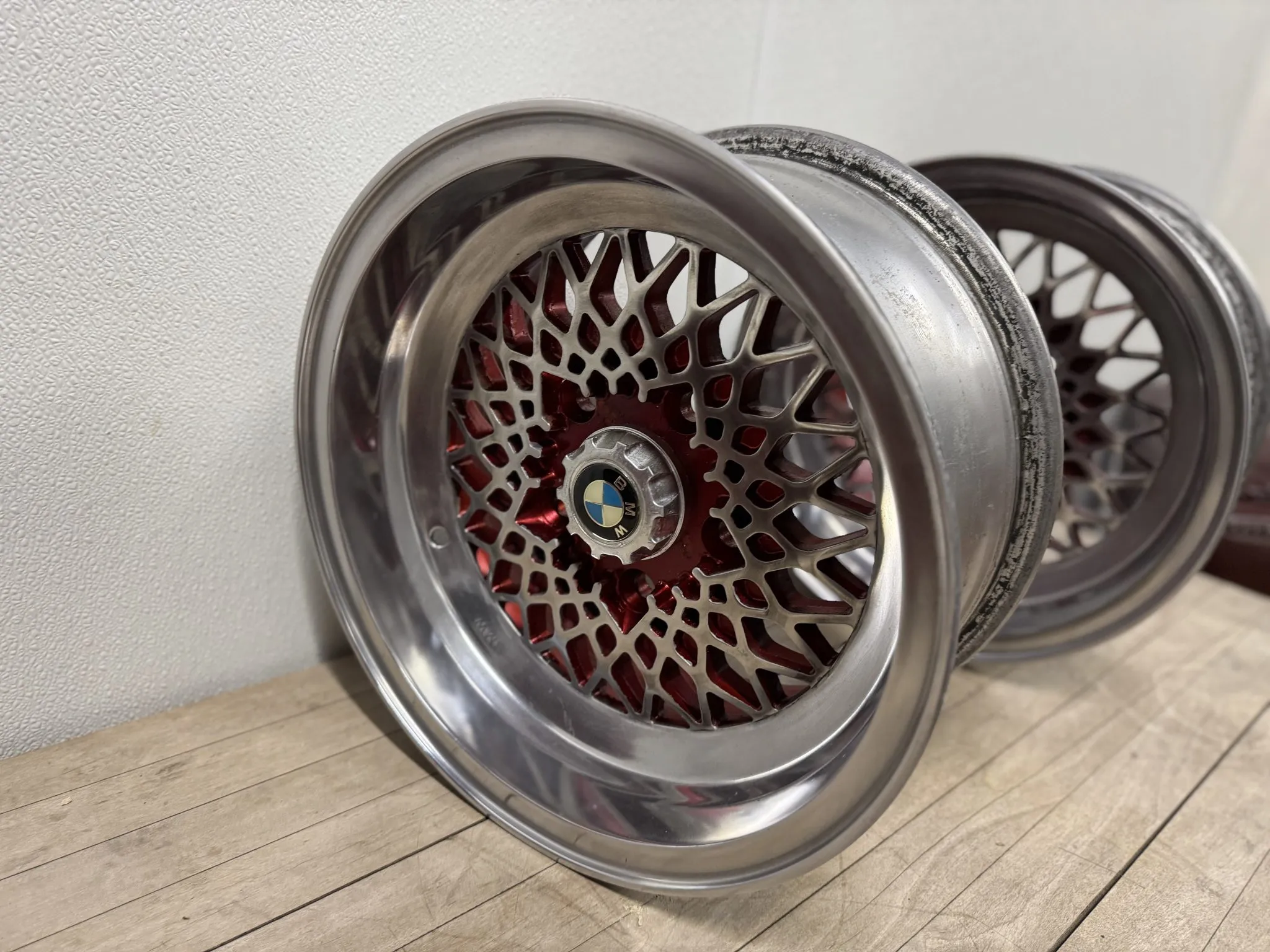 14×7″ Mahle Basketweave Wheels for BMW 3.0 CSL - Image 5