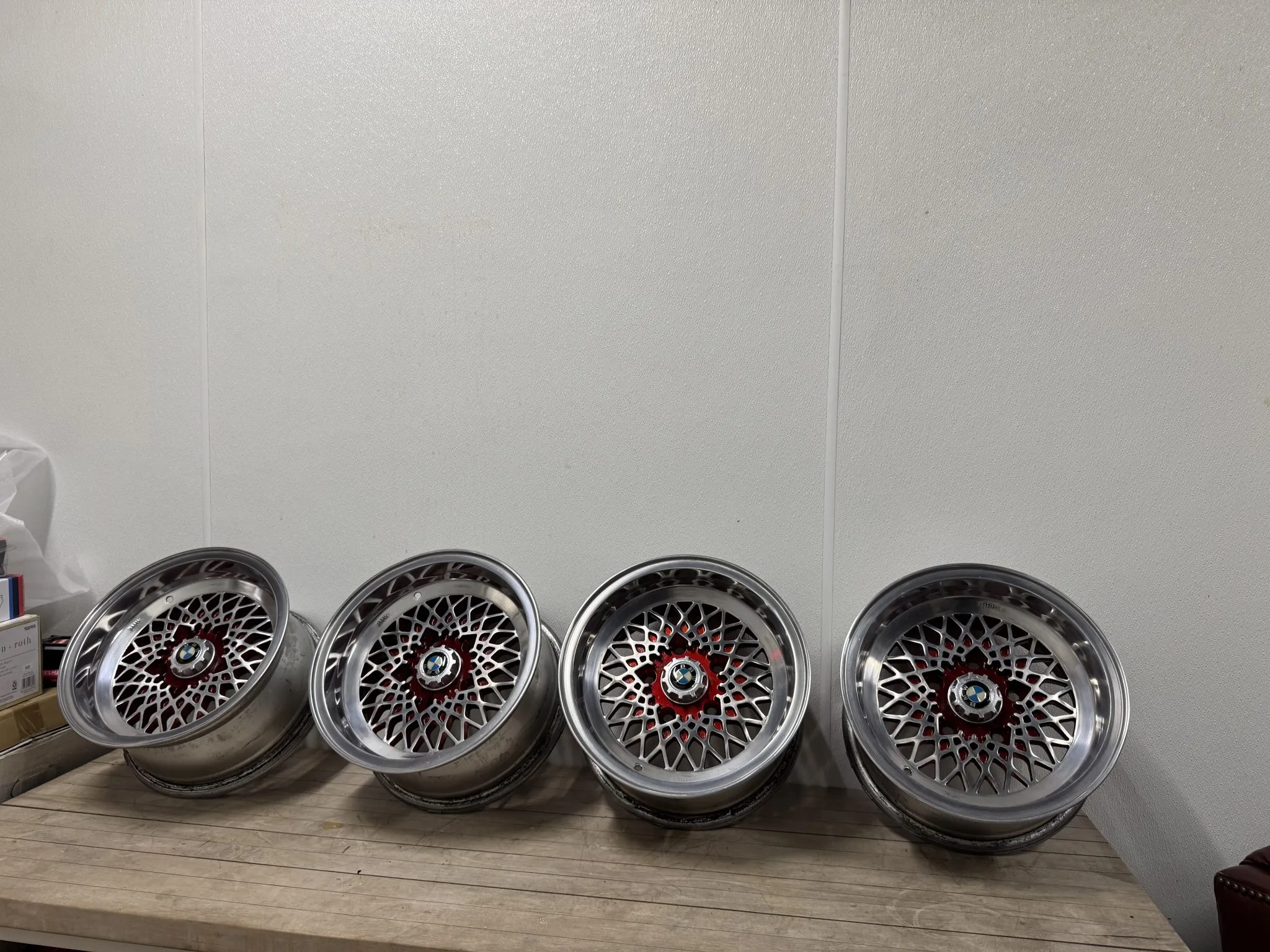 14×7″ Mahle Basketweave Wheels for BMW 3.0 CSL - Image 8