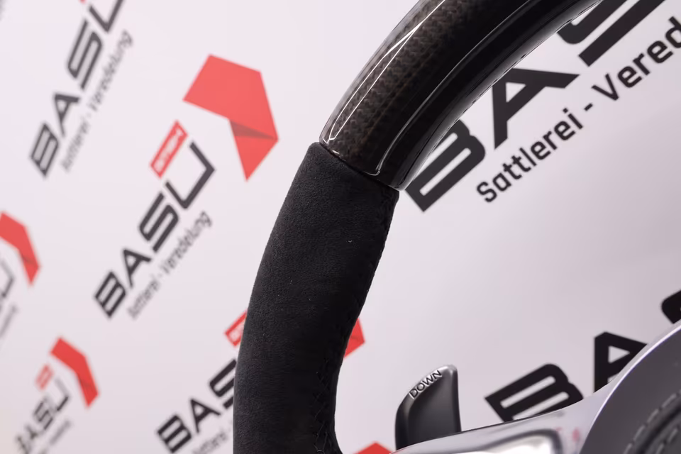 Carbon Steering Wheel for Mercedes Benz AMG Steering Wheel C63 E63 S63 G63 GLE 63 GLS63 SL63 A45 CLA45 - Image 2