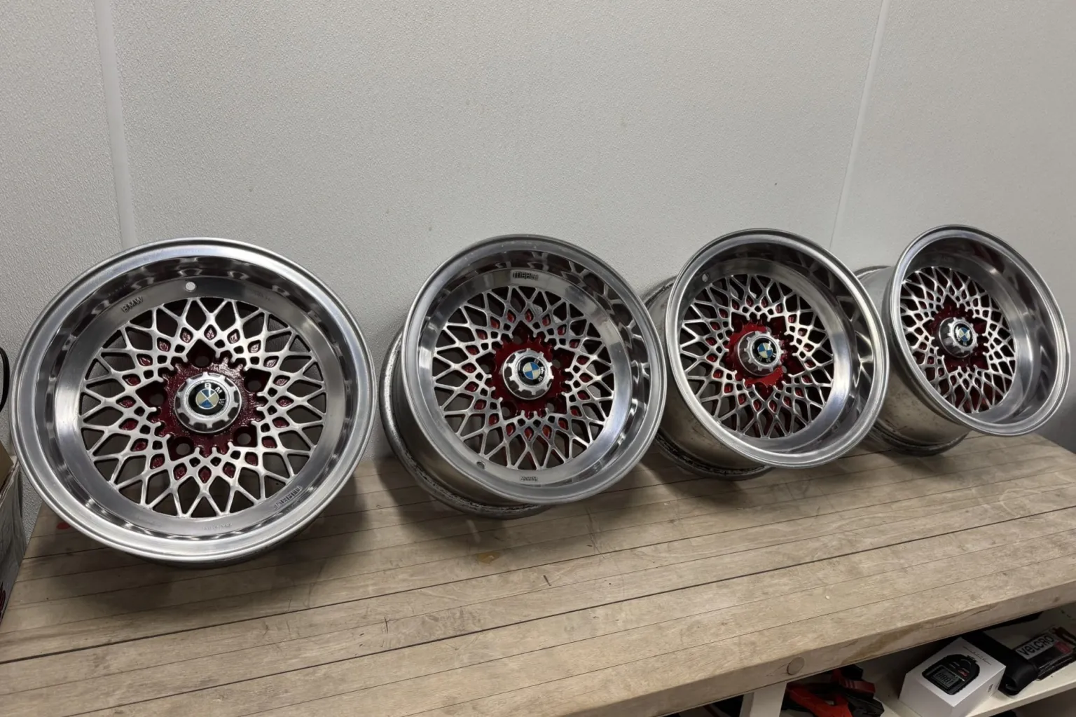 14×7″ Mahle Basketweave Wheels for BMW 3.0 CSL