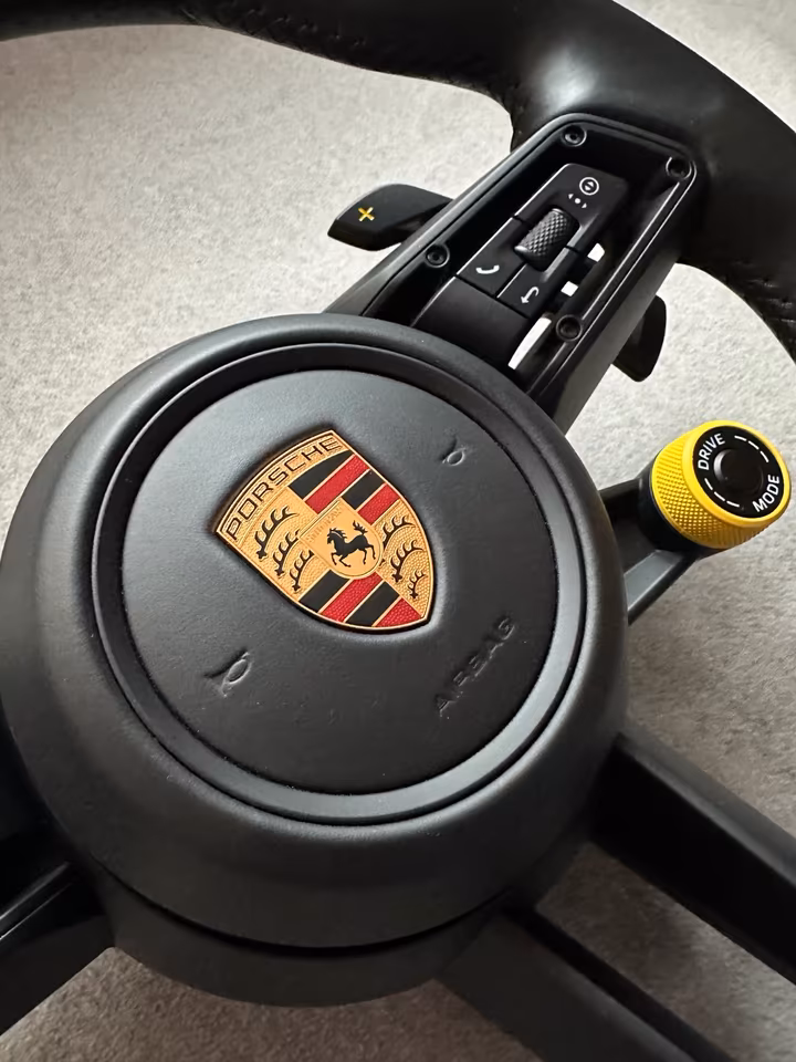 PORSCHE 992 GT3 Sport Steering Wheel 36cm Weissach Design RS Shift Paddle12 - Image 10