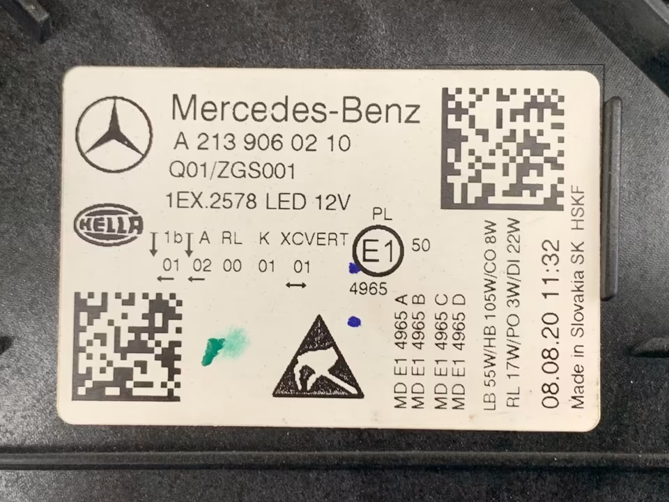 MERCEDES E-CLASS 213 MULTIBEAM A2139060110 RIGHT LEFT COMPLETE - Image 15