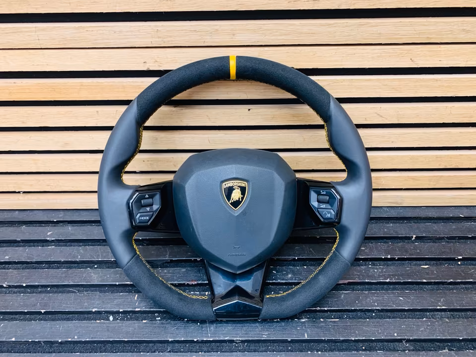 Lamborghini Aventador SVJ Steering Wheel Alcantara 470419091EC - Image 9