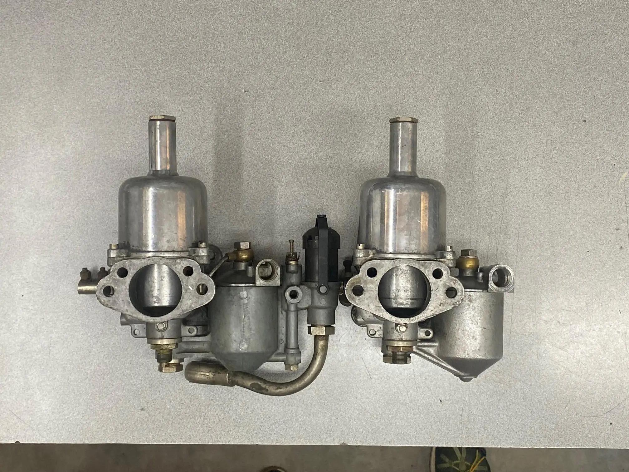 Pair of S.U. H6 Carburetors for Jaguar XK120
