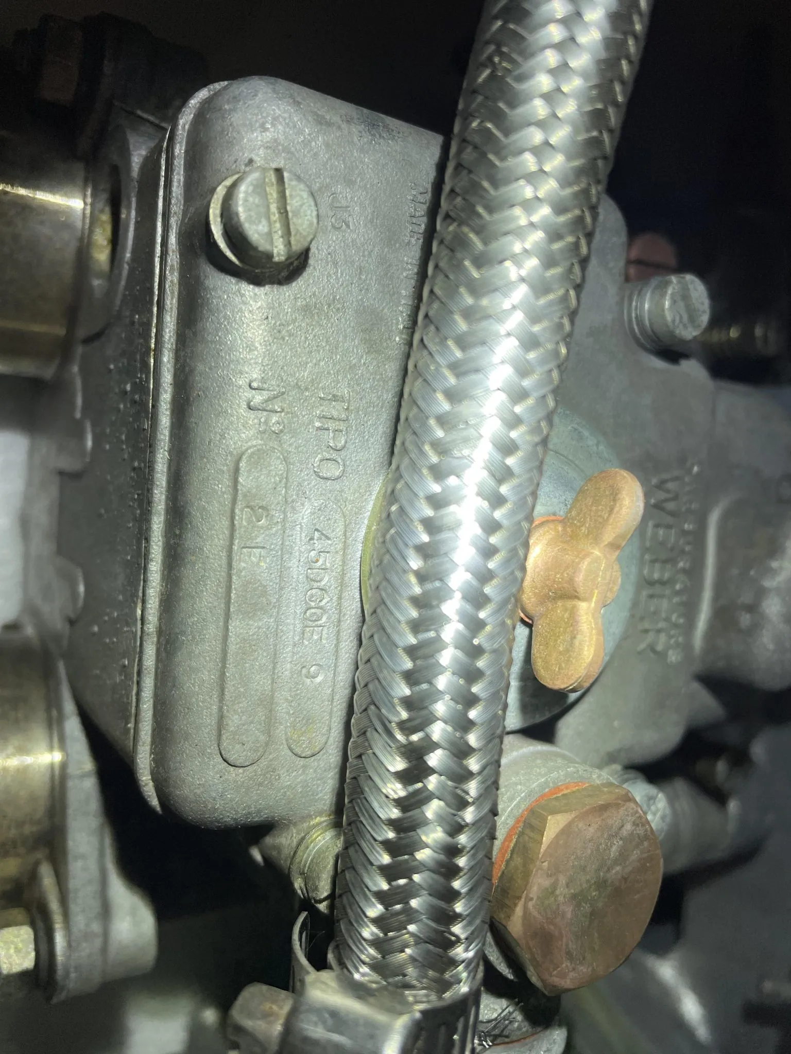 Three Weber 45 DCOE Carburetors and Warneford Intake Manifold for Jaguar - Image 4