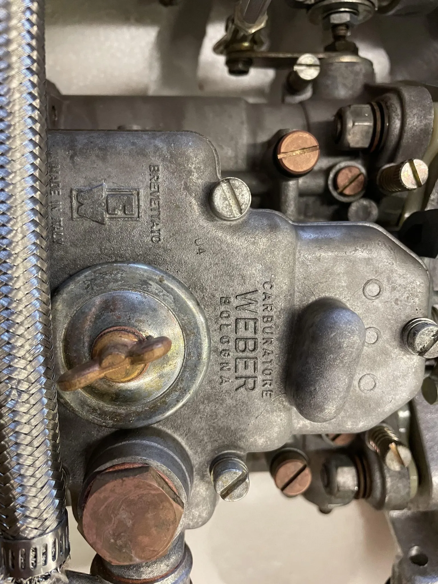 Three Weber 45 DCOE Carburetors and Warneford Intake Manifold for Jaguar - Image 5