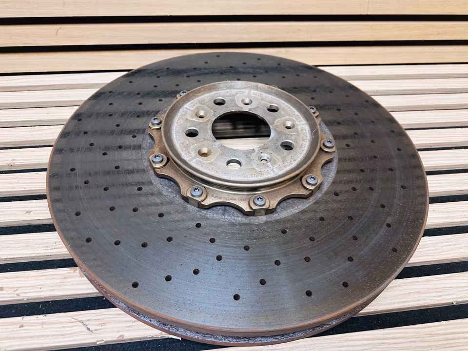 Front Brake Disc Ceramic Bentley GT GTC 3W0615301T 3W0615302J - Image 10