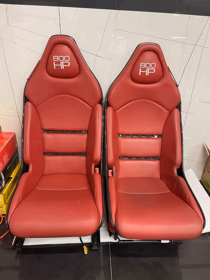MERCEDES SLR MCLAREN CARBON SEAT PAIR ORIGINAL