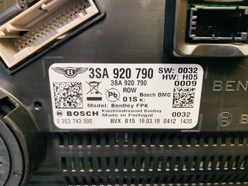 Bentley GT GTC Flying Spur Speedometer 3SA920790 - Image 3