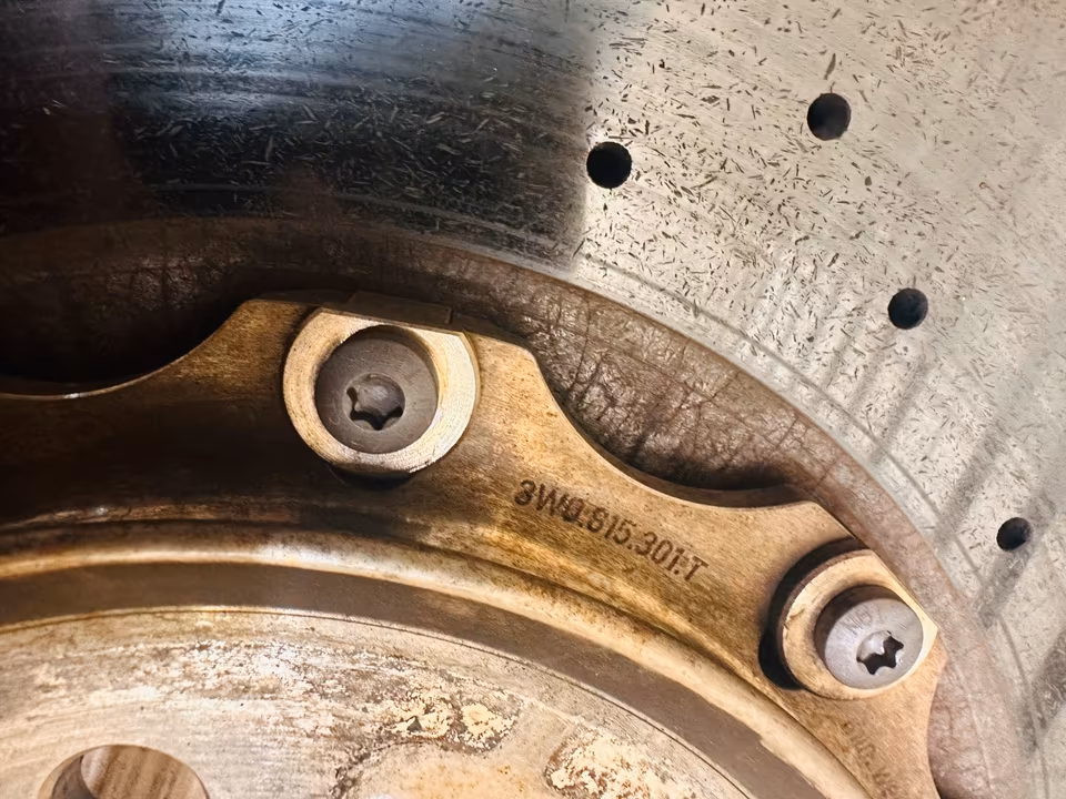 Front Brake Disc Ceramic Bentley GT GTC 3W0615301T 3W0615302J - Image 5