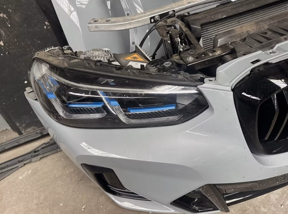 BMW G01 X3 M40d LCI Front Package Bumper Bonnet Headlights - Image 10
