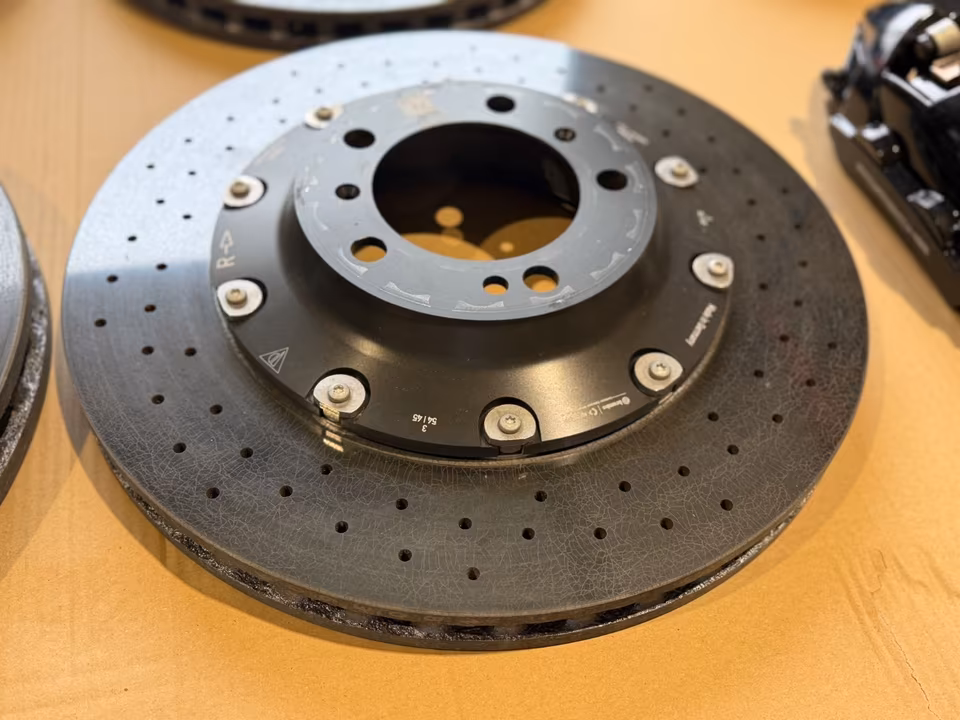 PORSCHE 911 TURBO S 992 CERAMIC BRAKE BRAKE CALIPERS BLACK - Image 13