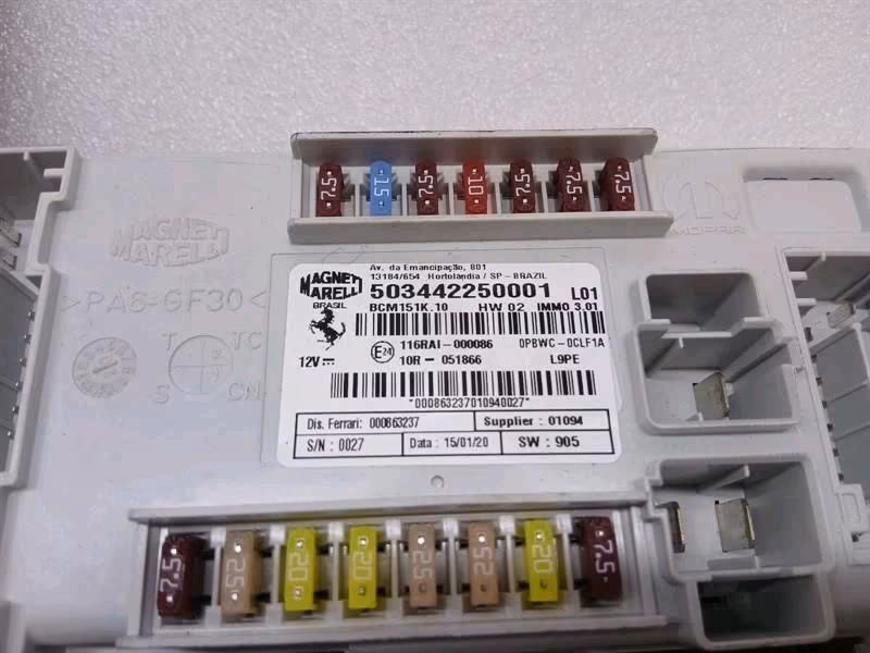 FERRARI GTC4 LUSSO T 3.9 V8 F151M Engine Control Unit+Key - Image 4