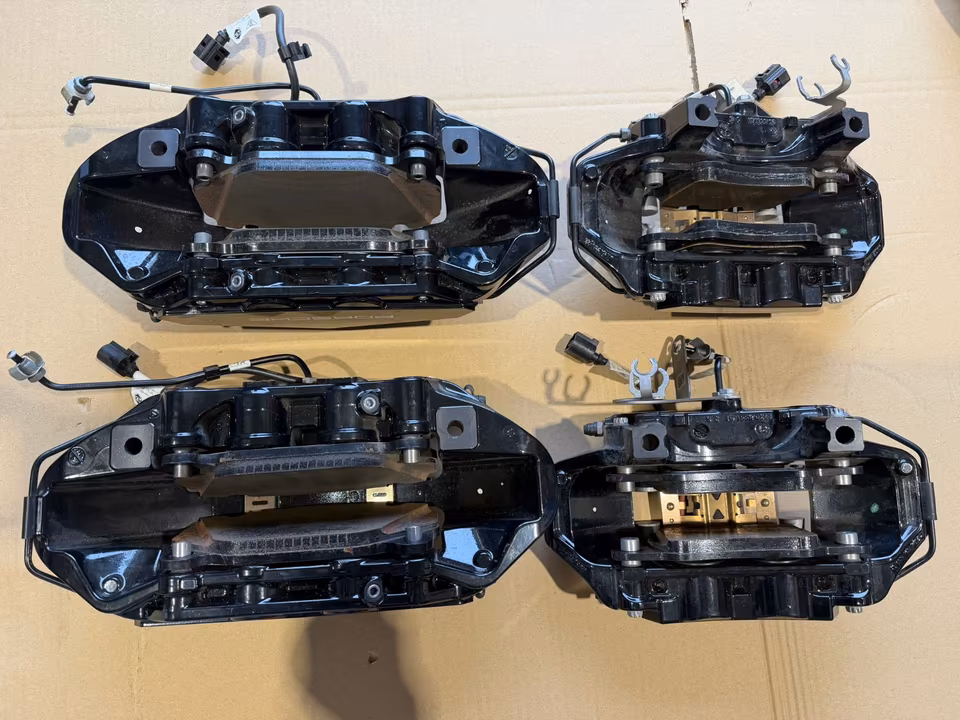 PORSCHE 911 TURBO S 992 CERAMIC BRAKE BRAKE CALIPERS BLACK - Image 18