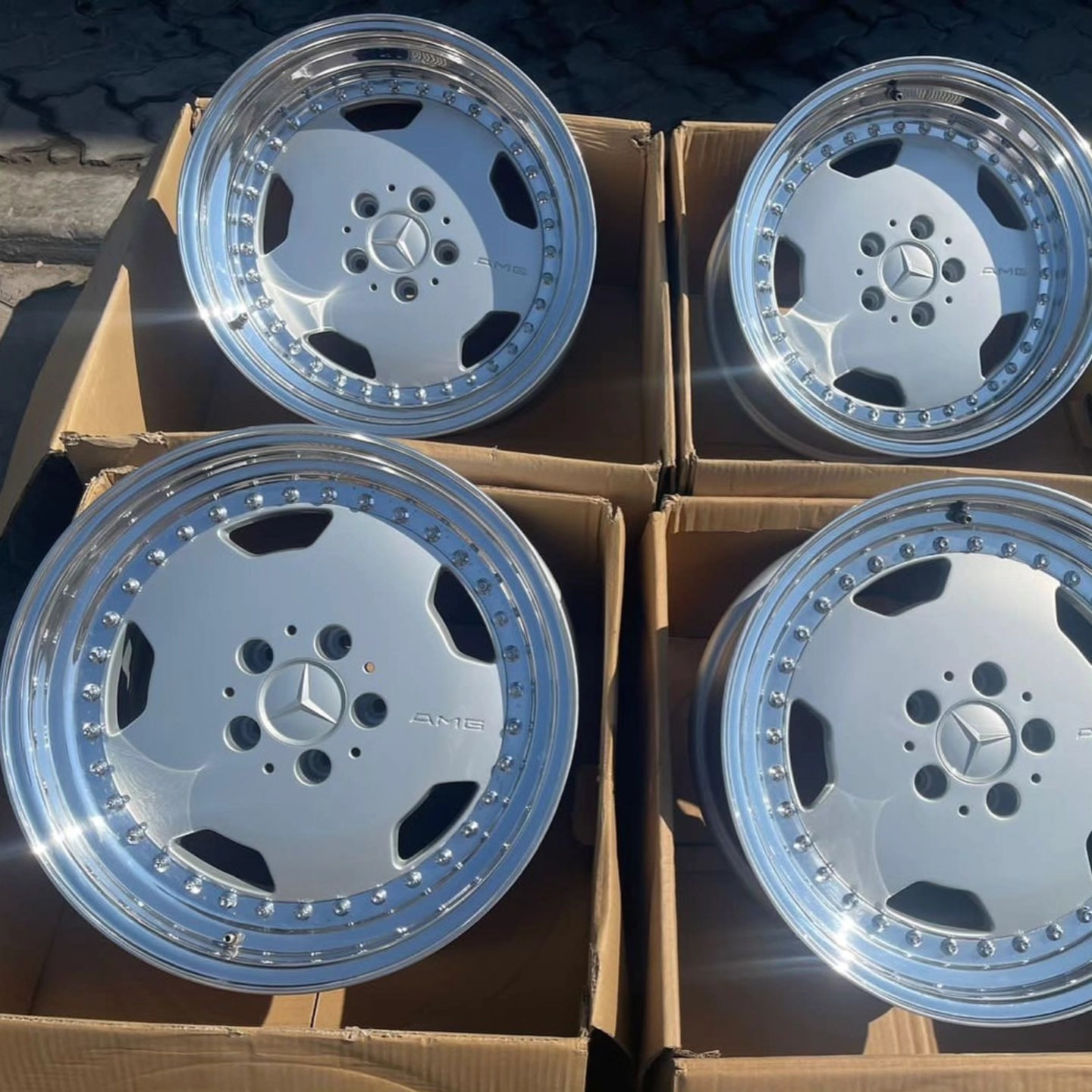 AMG 4-Piece Staggered Wheels by OZ - Image 2