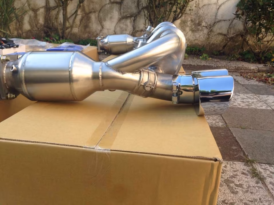 PORSCHE 911 996 Turbo Sport Exhaust 200 Zeller Sport Exhaust System - Image 2