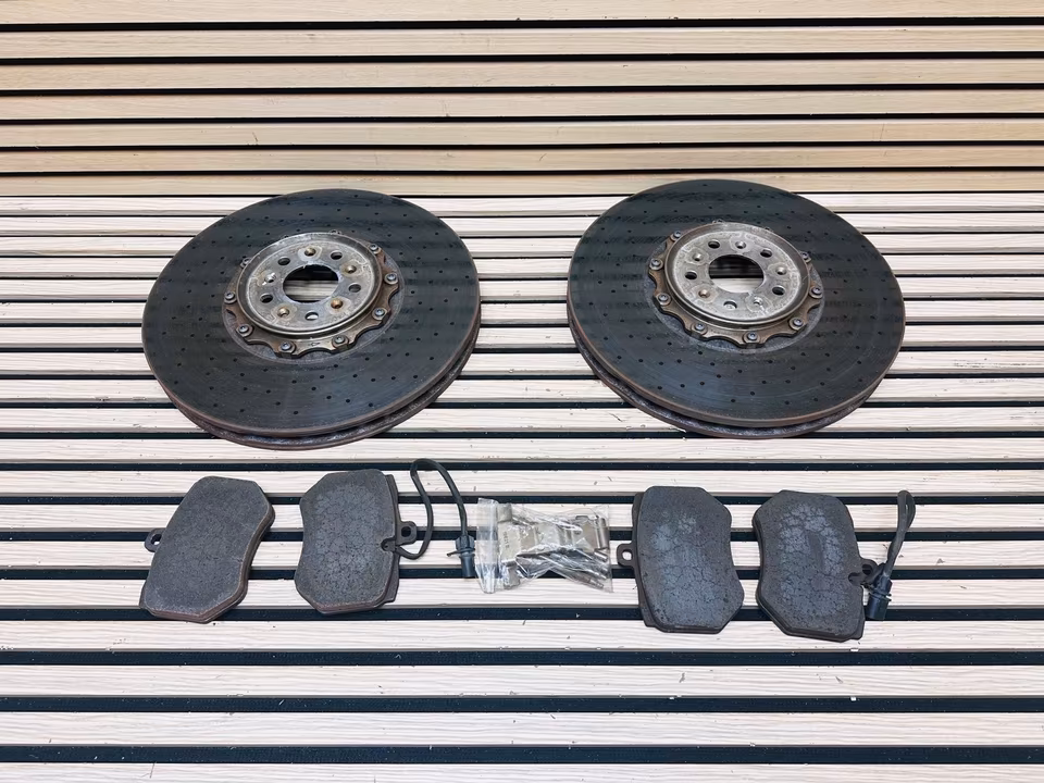 Front Brake Disc Ceramic Bentley GT GTC 3W0615301T 3W0615302J - Image 15