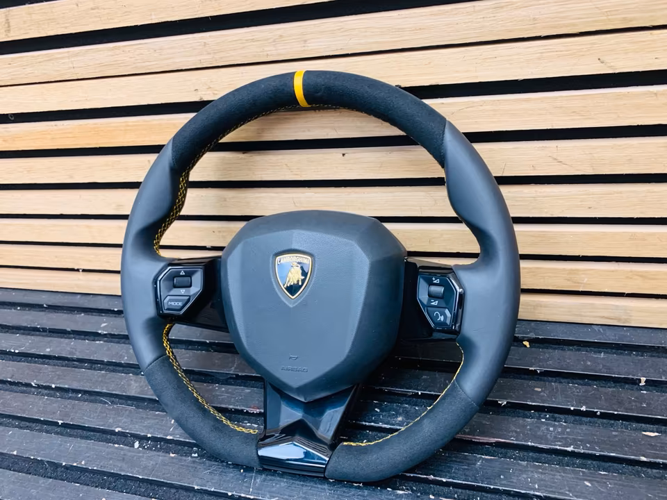 Lamborghini Aventador SVJ Steering Wheel Alcantara 470419091EC - Image 8