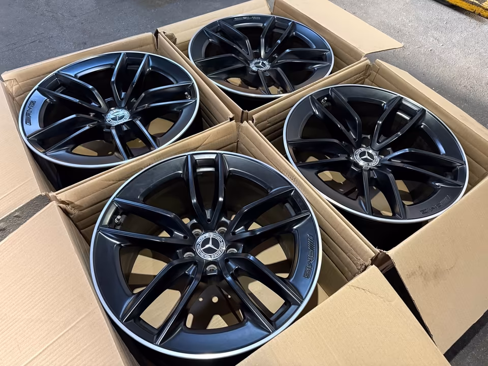 4x Mercedes-Benz AMG 9.5Jx19 ET22.5 AMG GT C SL GLC E Class TOP - Image 12