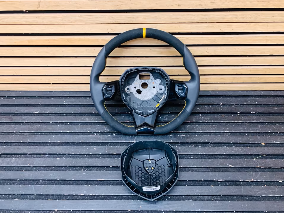 Lamborghini Aventador SVJ Steering Wheel Alcantara 470419091EC - Image 4