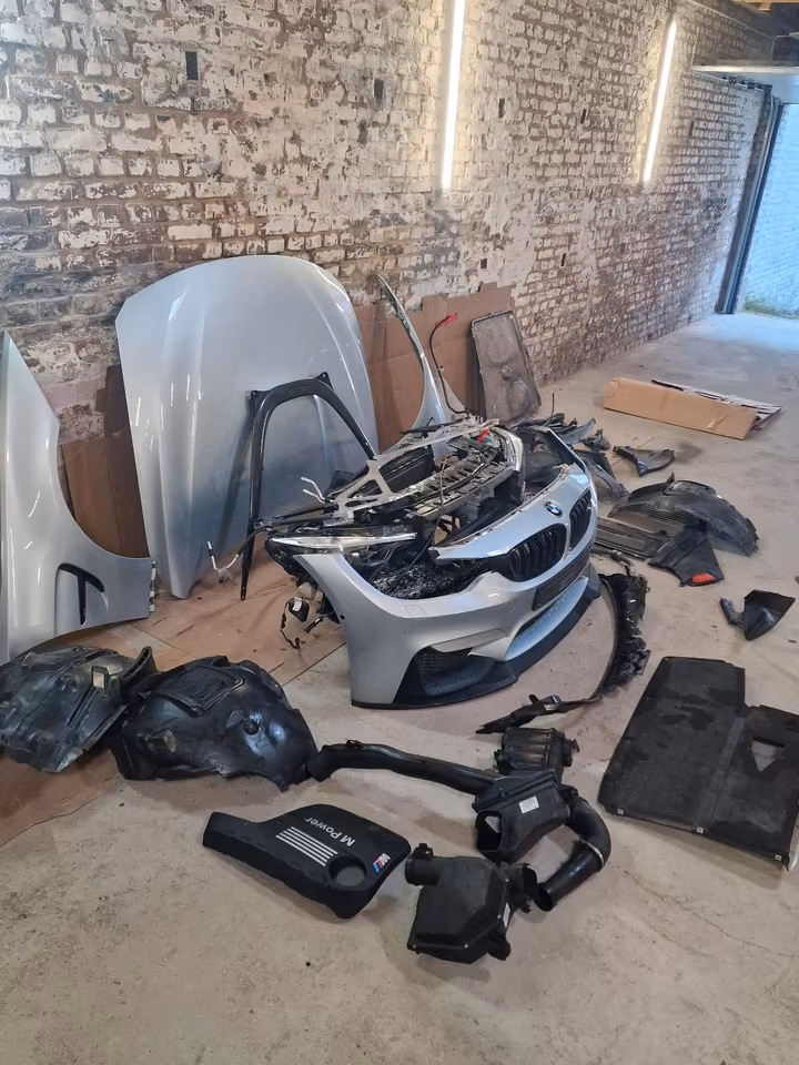 BMW F80 M3 LCI Front Package Bumper Bonnet Radiator Fenders - Image 16