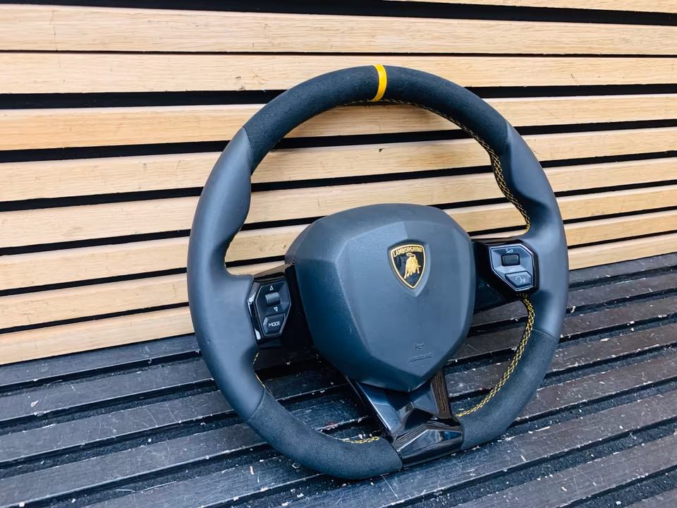 Lamborghini Aventador SVJ Steering Wheel Alcantara 470419091EC - Image 10