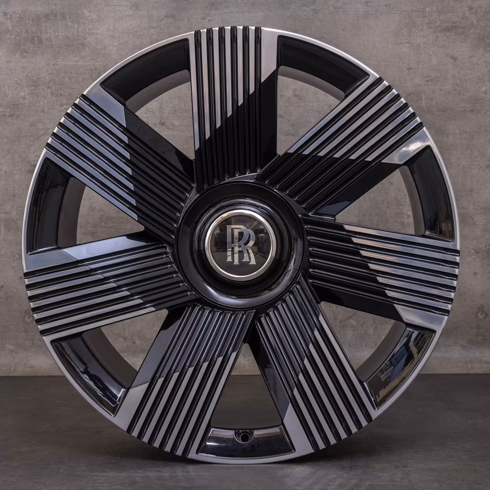 Original Rolls Royce Spectre rims 23 inch 5A2A592 5A2A593 black high-sheen - Image 5