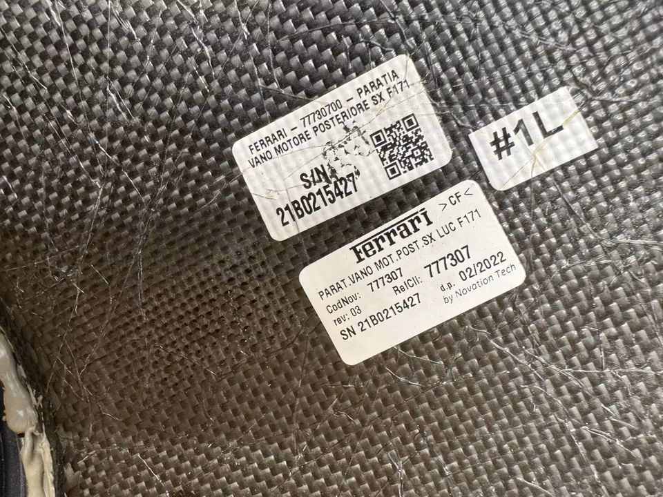 Ferrari 296 Carbon Cover Engine Left 777307 - Image 5