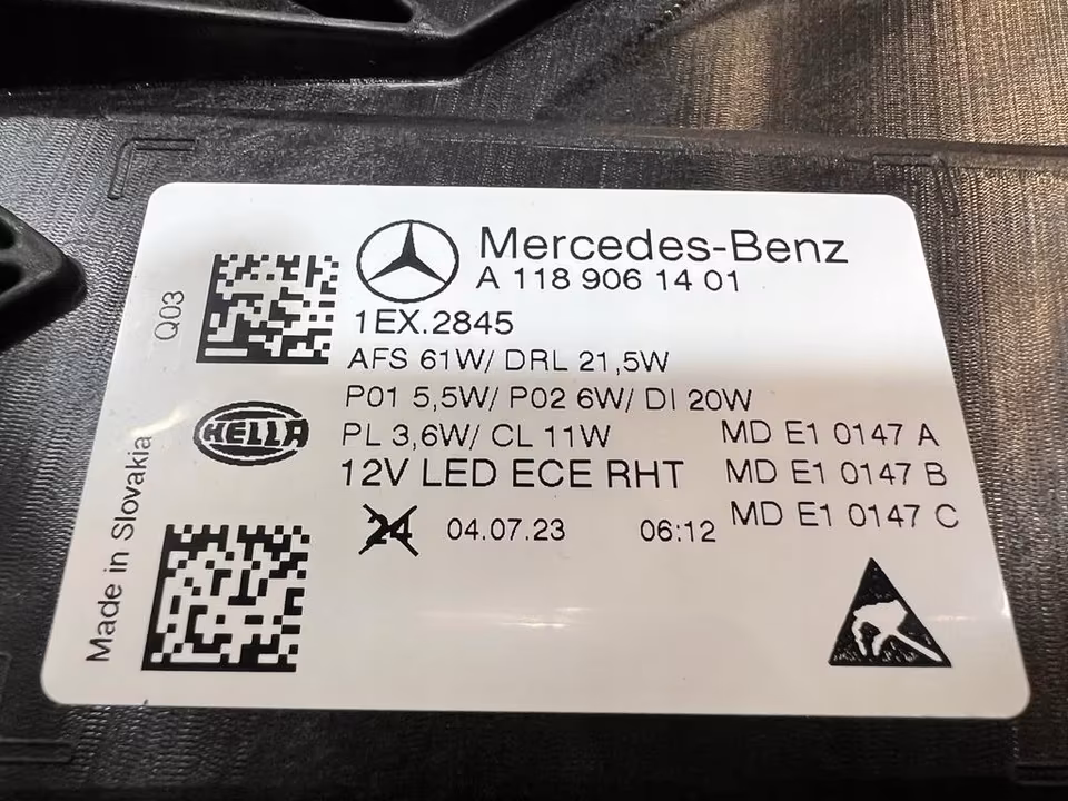 MERCEDES CLA LIFT W118 MULTIBEAM A1189061301RECHTS LEFT COMPLETE - Image 3