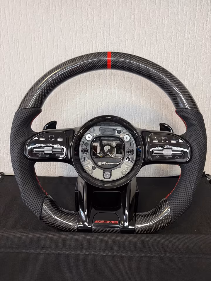 Mercedes-Benz AMG Steering Wheel Performance Carbon Leather - Image 10