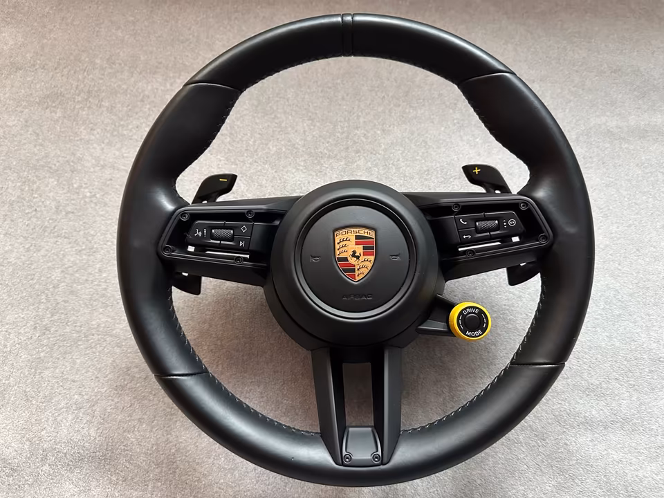 PORSCHE 992 GT3 Sport Steering Wheel 36cm Weissach Design RS Shift Paddle12