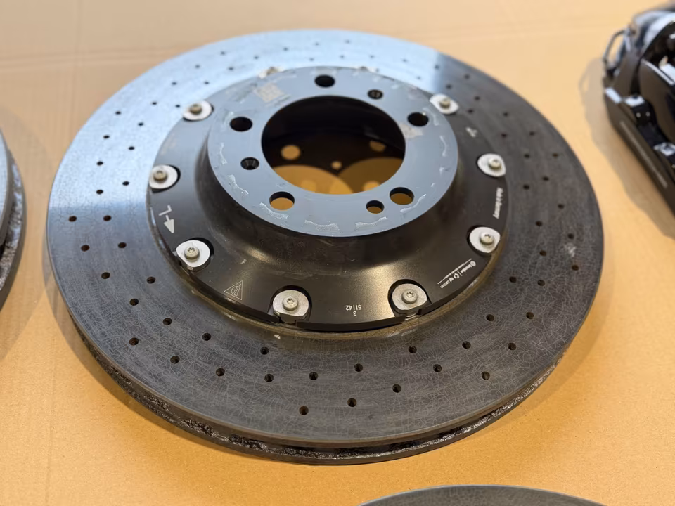 PORSCHE 911 TURBO S 992 CERAMIC BRAKE BRAKE CALIPERS BLACK - Image 12