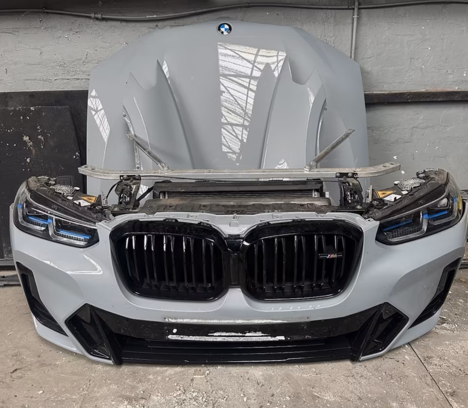 BMW G01 X3 M40d LCI Front Package Bumper Bonnet Headlights
