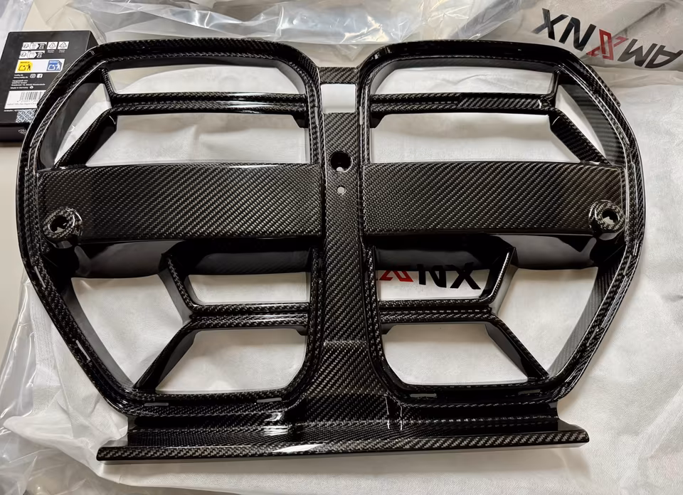 BMW M3 M4, G80, G82, G83 Carbon Cardioid, Grille and Lip, new orig. packaging