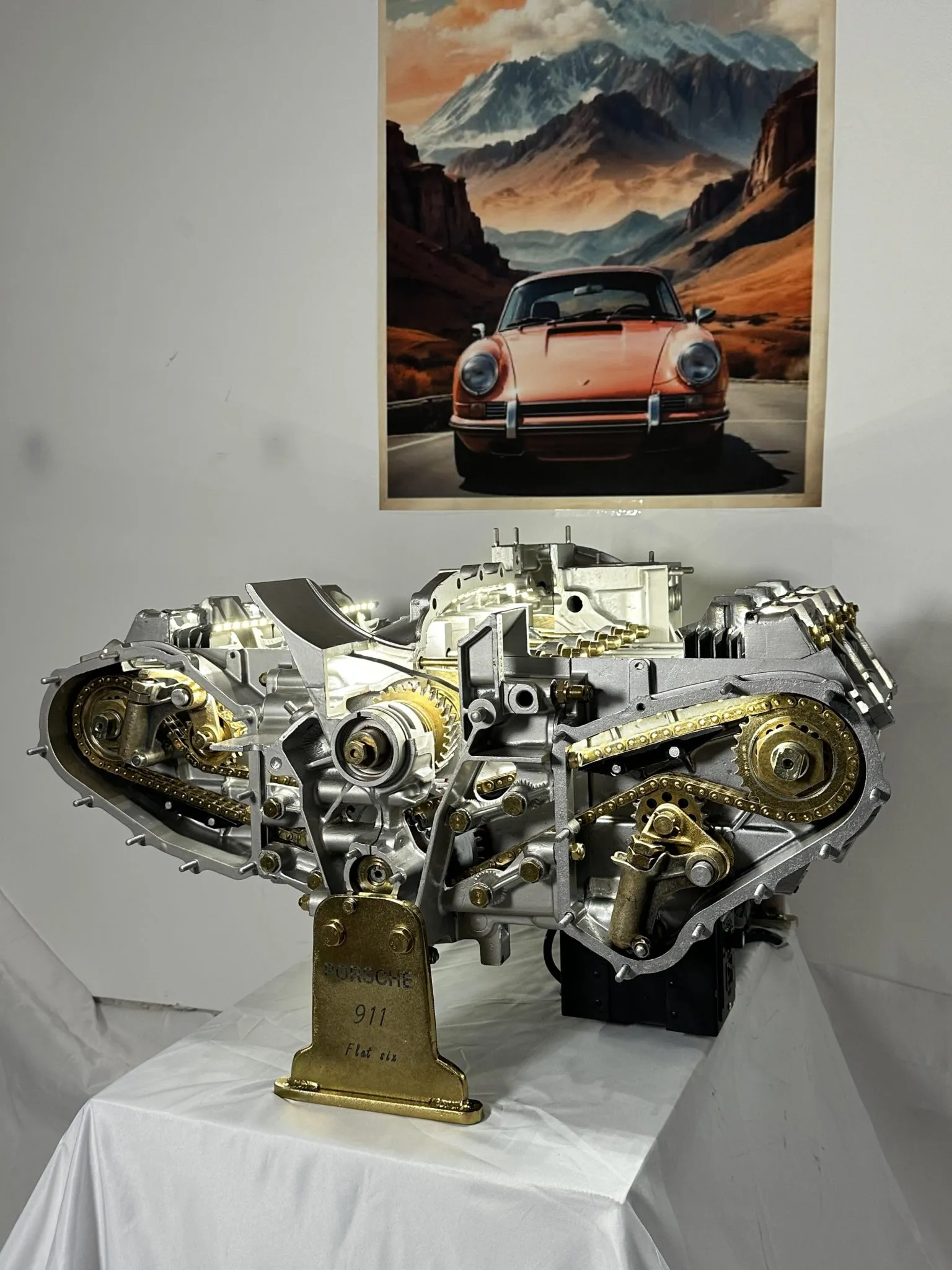 Porsche 911 Flat-Six Engine Kinetic Display - Image 14