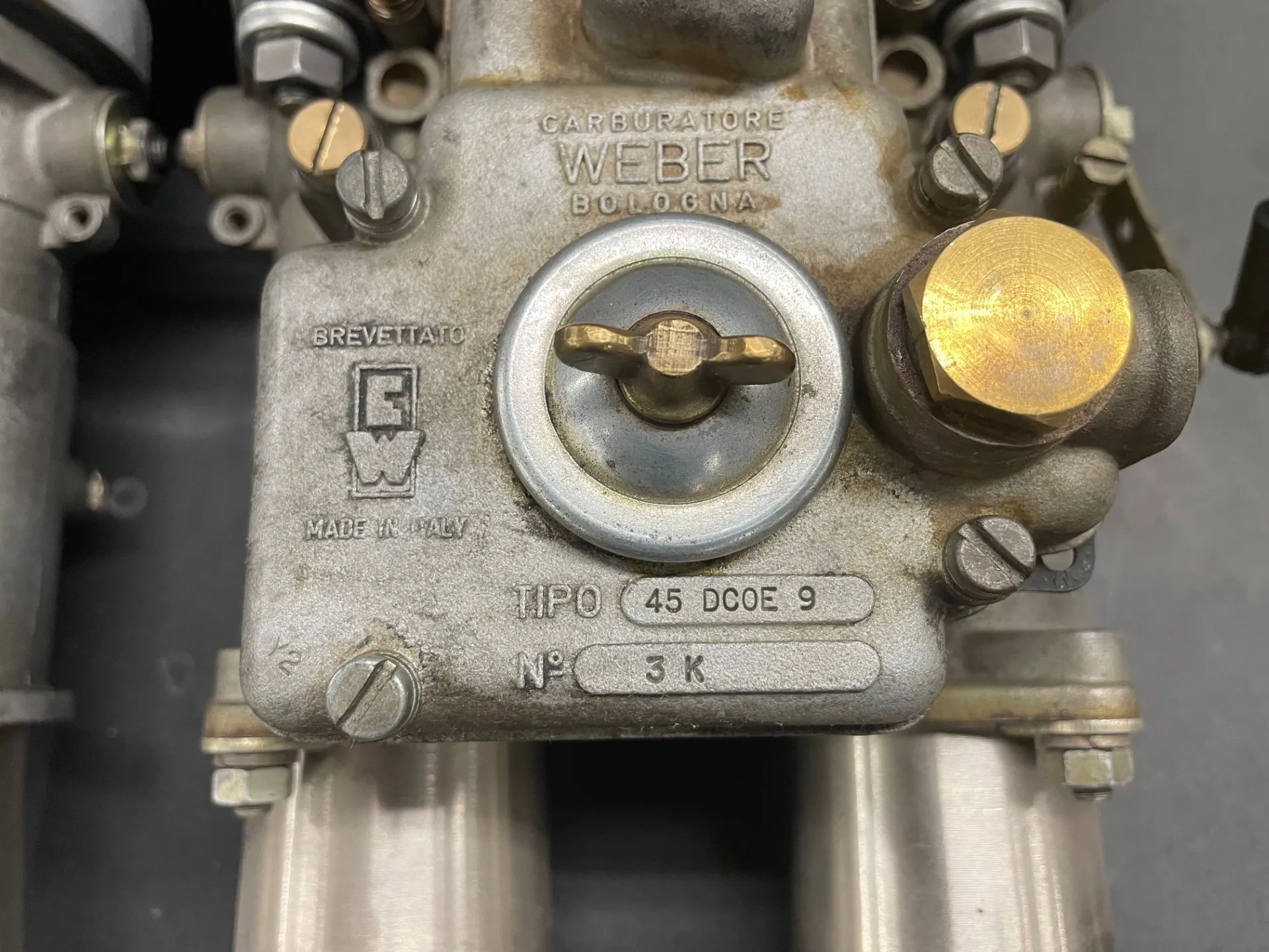 Three Weber 45 DCOE Carburetors and Warneford Intake Manifold for Jaguar - Image 10