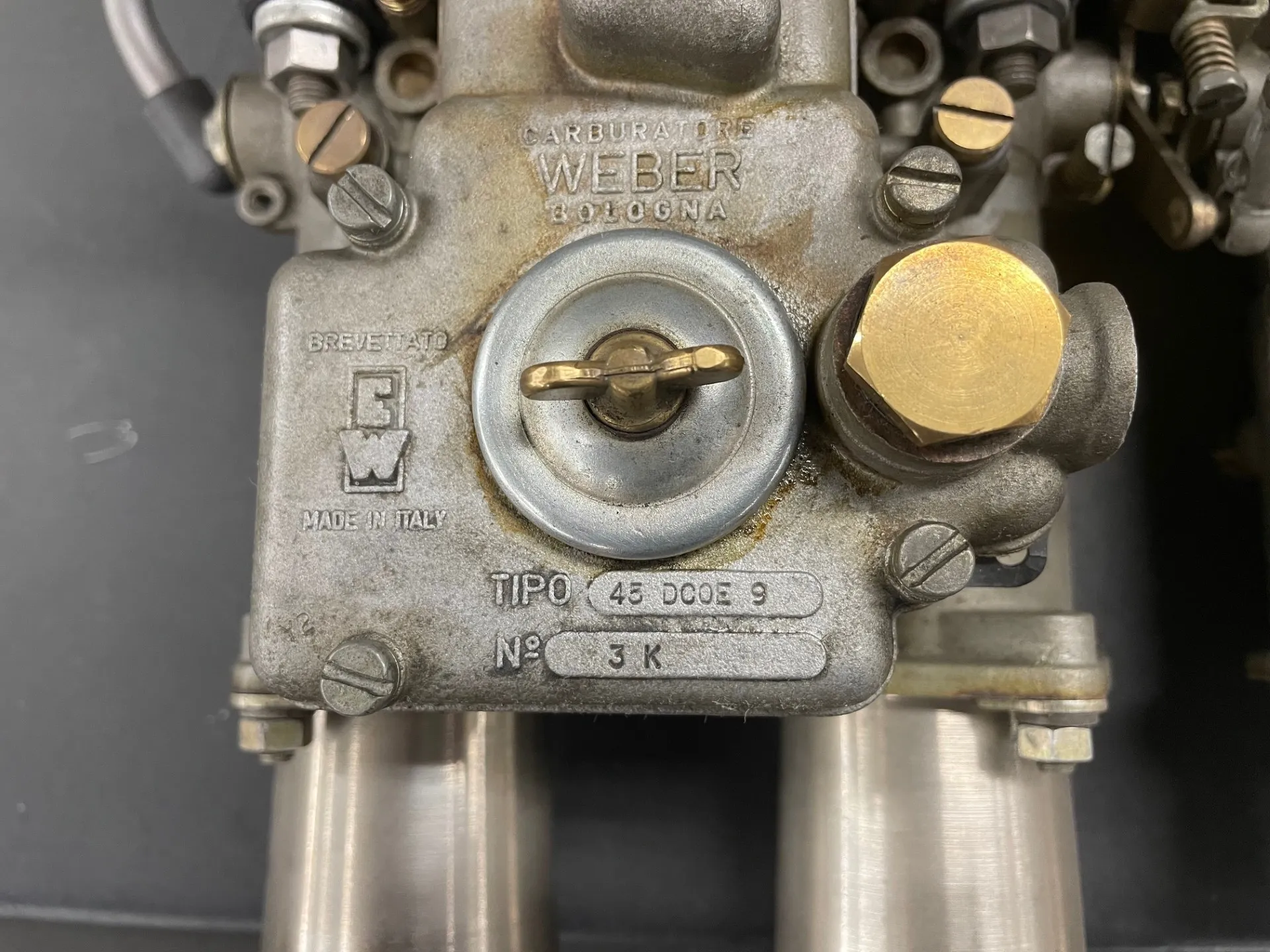 Three Weber 45 DCOE Carburetors and Warneford Intake Manifold for Jaguar - Image 12