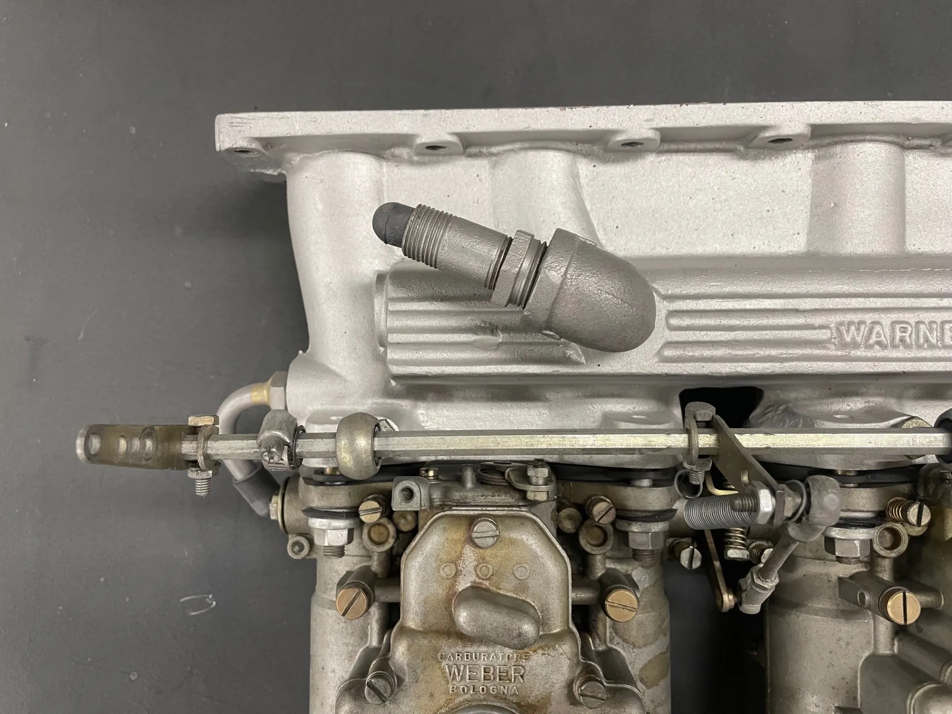Three Weber 45 DCOE Carburetors and Warneford Intake Manifold for Jaguar - Image 6