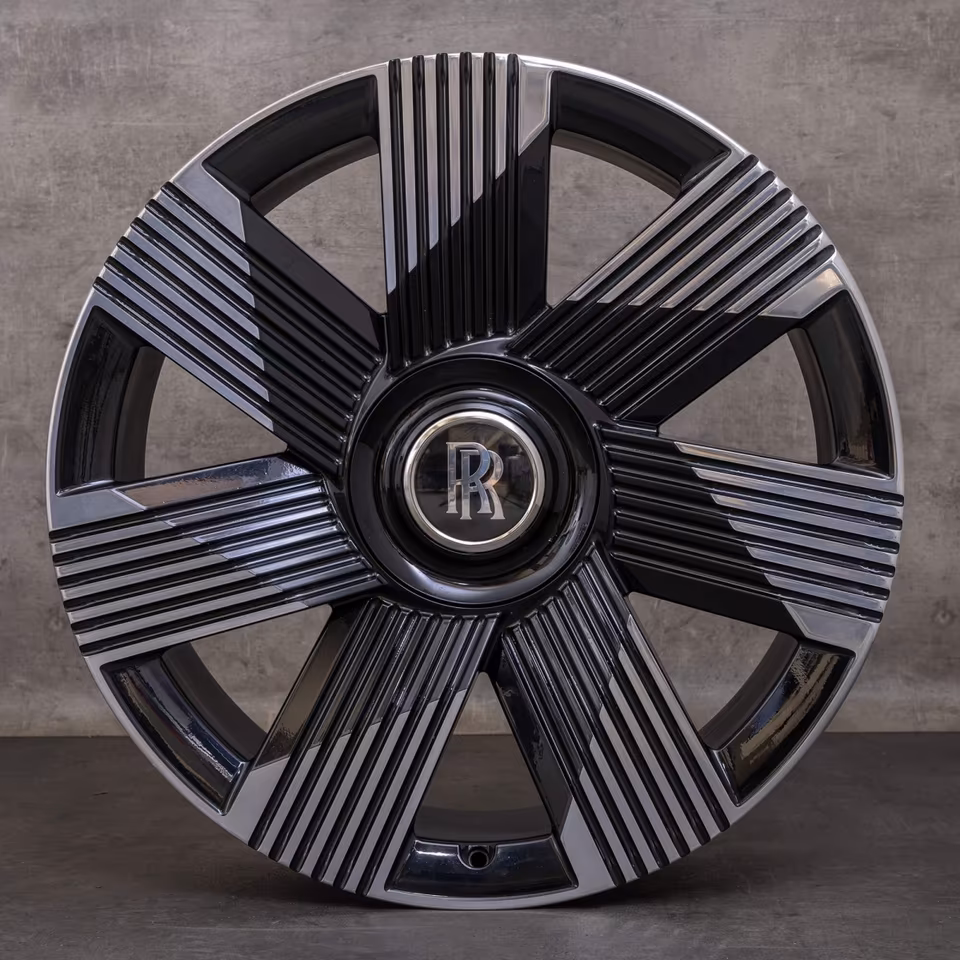 Original Rolls Royce Spectre rims 23 inch 5A2A592 5A2A593 black high-sheen - Image 2